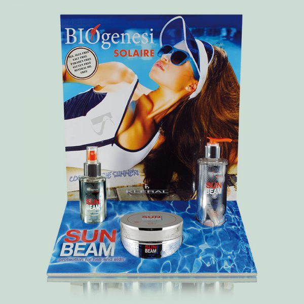 Linea Biogenesi solari sun beam adv con prodotto  | Kléral System